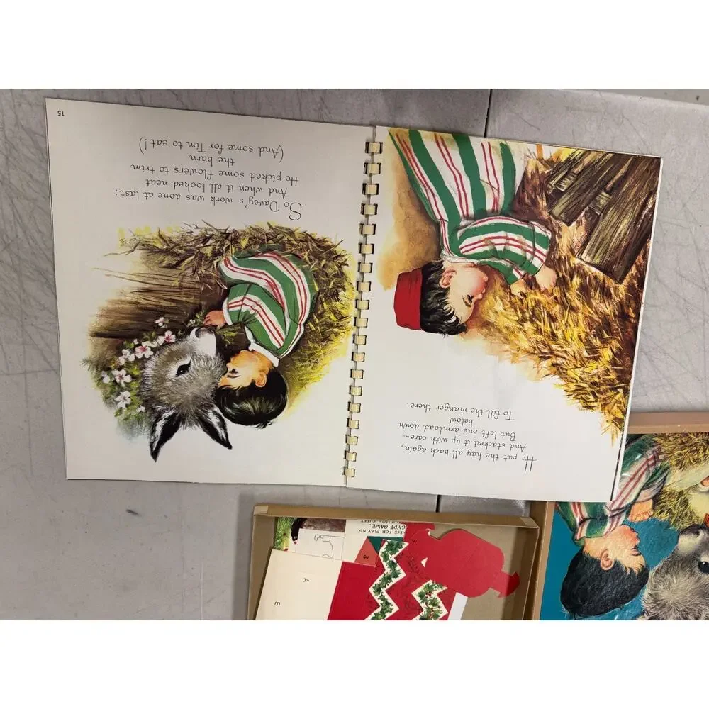 Davey and the First Christmas Beth Vardon Charlot Byj Spiral Book Box Insert Set